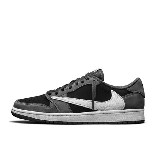 Travis Scott Nike AJ1 OG SP聯名 黑灰 倒鈎低幫復古籃球鞋 耐磨防滑#好穿舒適#