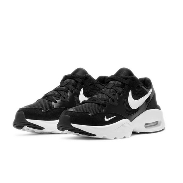 Nike Air Max Fusion 復古休閒運動氣墊慢跑鞋 男女同款 黑白