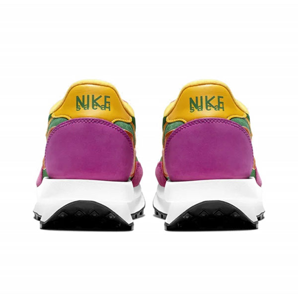 Nike Sacai Waffle Pine Green 紅綠黃 網布 低幫華夫鞋 男女同款#限時秒殺