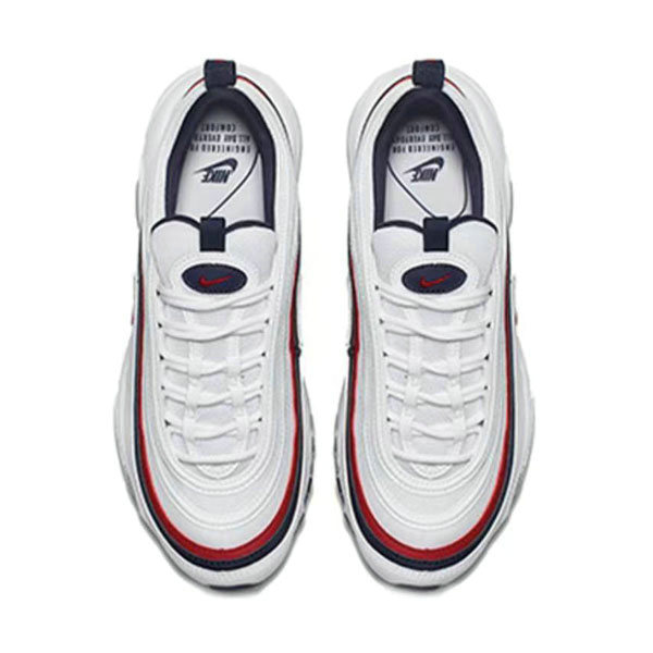 Nike Air Max 97 Red Crush（W）低幫 跑步鞋 男女同款 白色